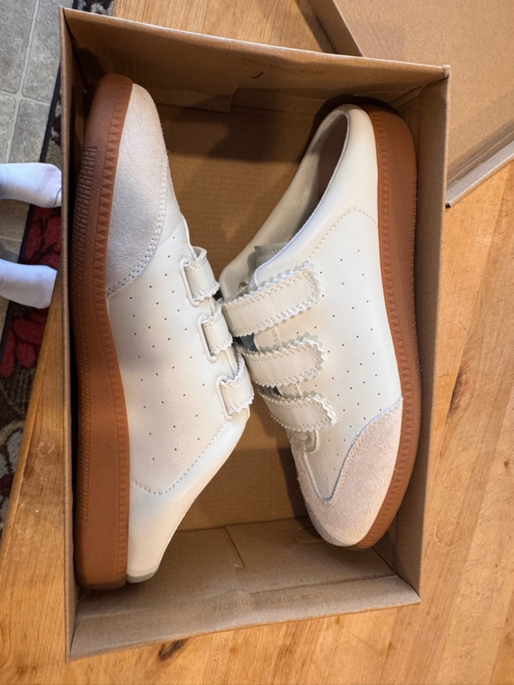 Steve Madden White Velcro Casual Mule Sneakers